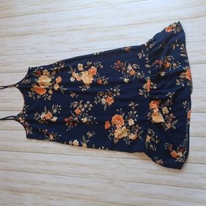 Old Navy navy floral dress